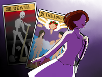 恋人のカードと死神のカード